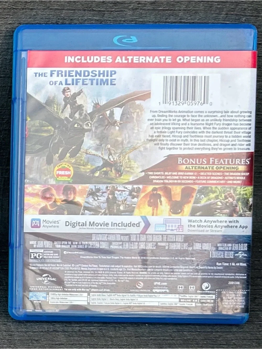 How to Train Your Dragon: The Hidden World - Blu-ray (Blue Case)